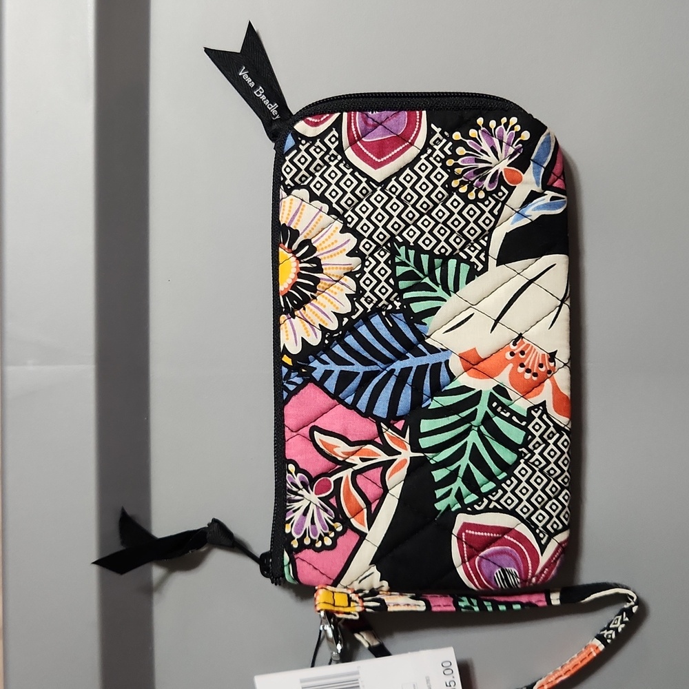 Vera Bradley RFID Slim Wristlet in Kauai Floral NWT